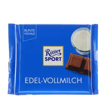 Fleggaard Ritter sport mælkechokolade 35% 100 g tilbud