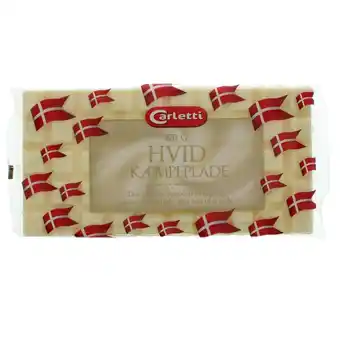 Fleggaard Carletti kæmpeplade hvid 170 g tilbud