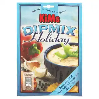 Fleggaard Kims dip mix holiday 17g tilbud
