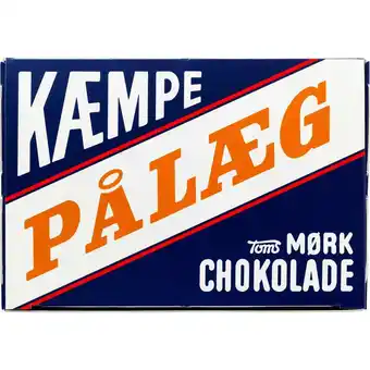 Fleggaard Toms kæmpe pålægschokolade mørk 15 stk 90 g tilbud