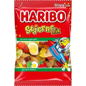 Fleggaard Haribo stjerne mix 375 g tilbud