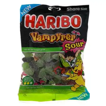 Fleggaard Haribo vampyrer sour 375g dk tilbud
