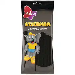 Fleggaard Malaco lakridsstjerner 92 g tilbud