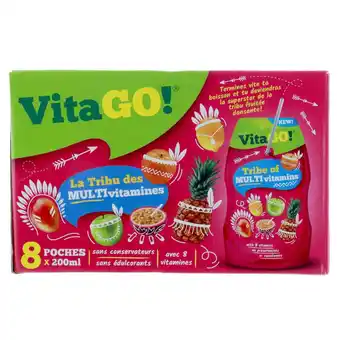 Vitago! frugtdrik multivitamin 8x200ml