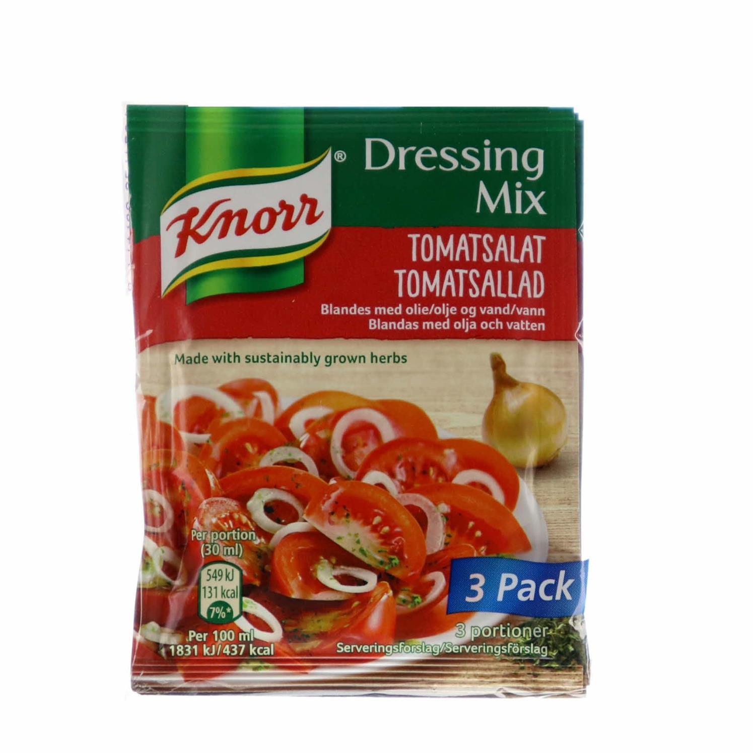 Knorr dressing mix tomatsalat 3pak tilbud hos Fleggaard