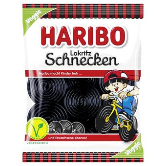 Fleggaard Haribo lakritz schnecken 175g tilbud