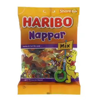 Fleggaard Haribo nappar mix 375g tilbud