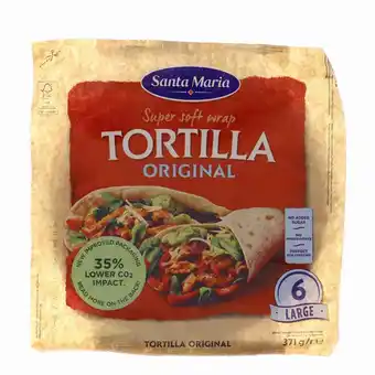 Santa maria tex mex tortilla wrap 6 stk 371 g