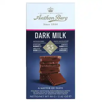 Fleggaard Anthon berg a matter of taste mælk 55% 80 g tilbud
