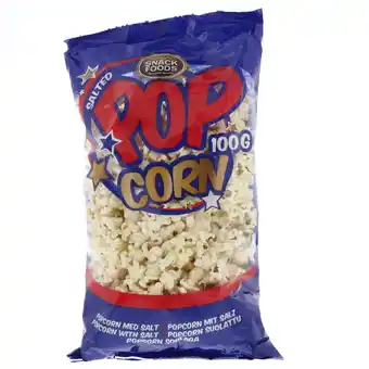 Fleggaard Snack food popcorn 100 g tilbud