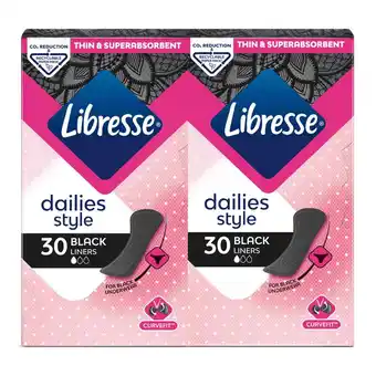 Fleggaard Libresse trusseindlæg black liners 60 stk tilbud