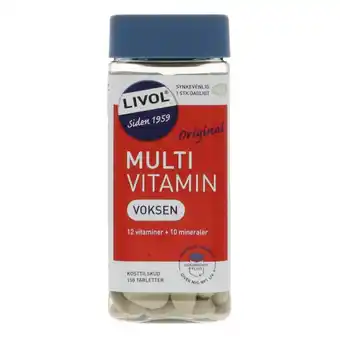 Fleggaard Livol multivitamin voksen 150 stk tilbud