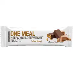 Fleggaard Nupo one meal bar toffee crunch tilbud