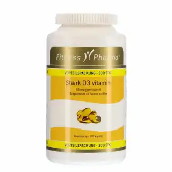 Fleggaard Fitness pharma stærk d3 vitamin 300 stk tilbud