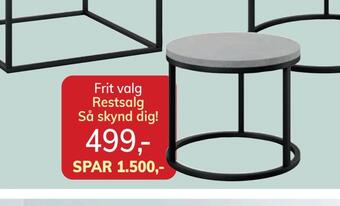 Daells Bolighus Sofaborde i fiberbeton tilbud