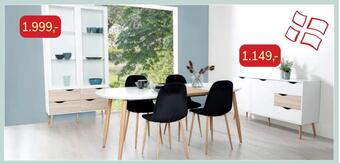 Daells Bolighus Sættilbud bord + 4 stole tilbud