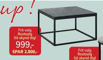 Daells Bolighus Sofaborde i fiberbeton tilbud