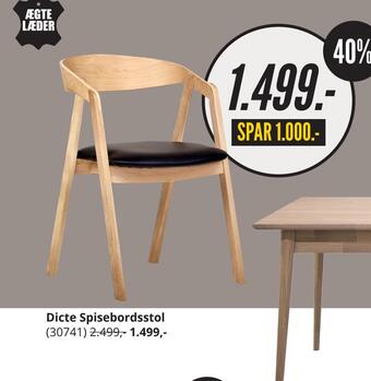 My Home Dicte spisebordsstol tilbud