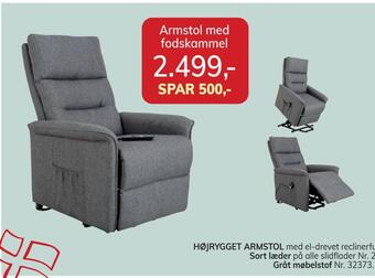 Daells Bolighus Armstol med fodskammel tilbud