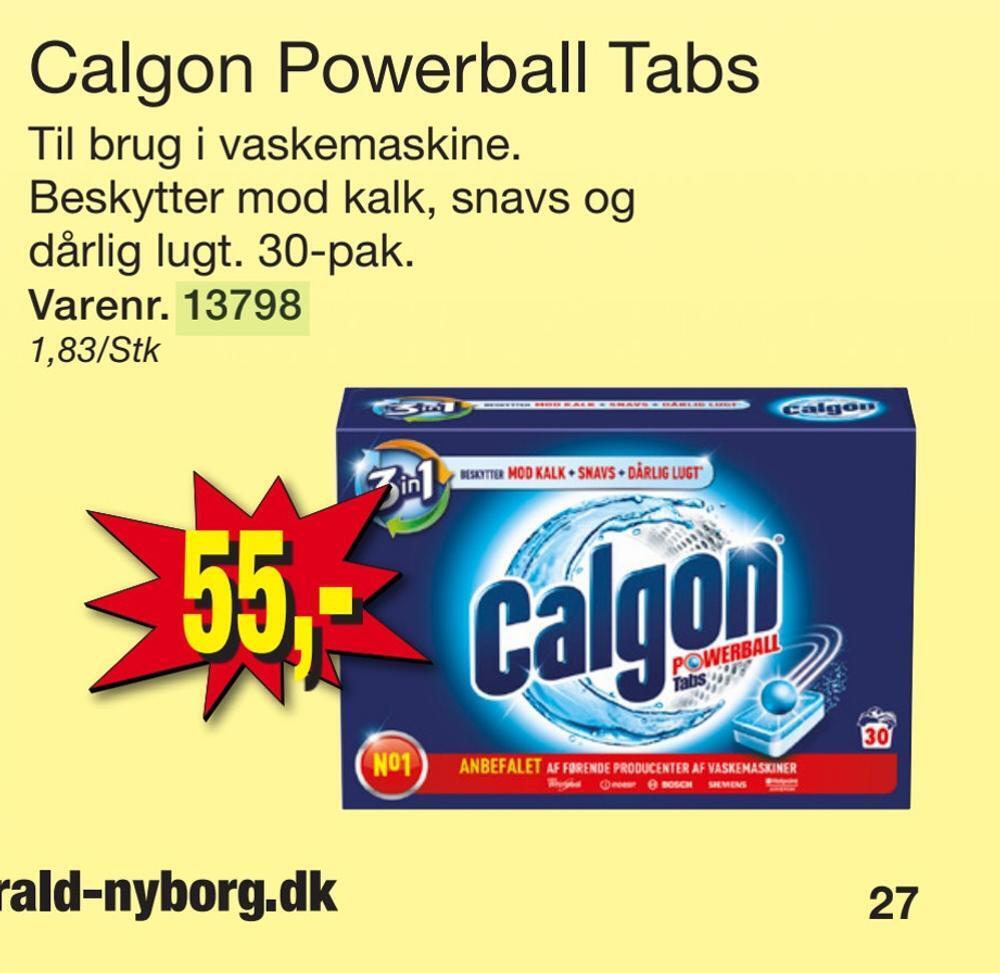 Calgon powerball tabs tilbud hos Harald