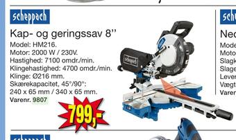 Harald Nyborg Kap- og geringssav 8'' tilbud