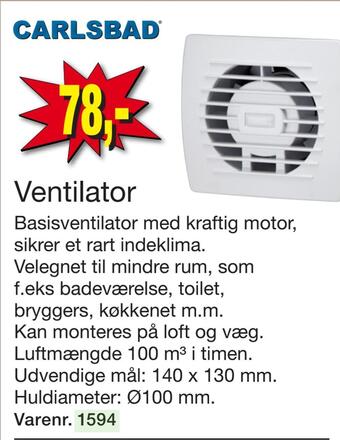Harald Nyborg Ventilator tilbud