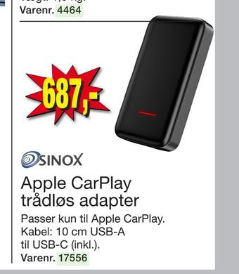 Harald Nyborg Apple carplay trådløs adapter tilbud