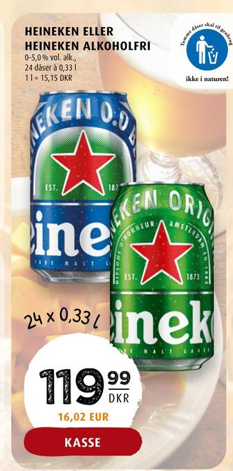 Scandinavian Park Heineken eller heineken alkoholfri tilbud