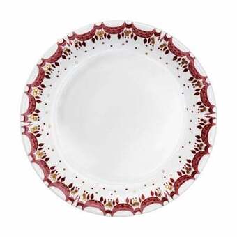 Imerco Bjørn wiinblad guirlande tallerken - ø 28 cm - porcelæn - rød tilbud