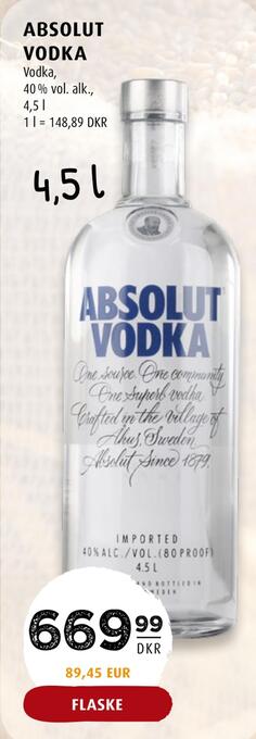 Scandinavian Park Absolut vodka tilbud