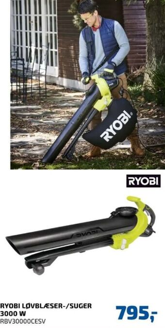 Davidsen Ryobi løvblæser tilbud