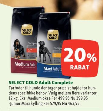 Maxi Zoo Select gold adult complete tilbud