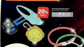 Maxi Zoo Spar 20% på anione lyshalsbånd tilbud
