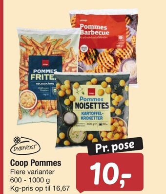 Fakta Coop Pommes tilbud