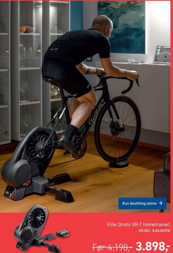Johannes Fog Elite direto xr-t hometrainer ekskl. kassette tilbud