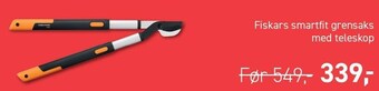 Fiskars smartfit grensaks med teleskop