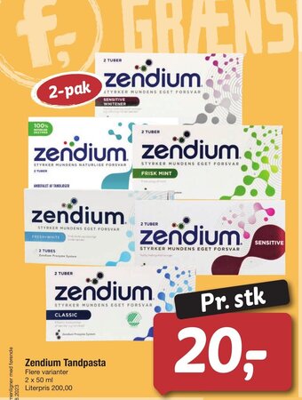 Fakta Zendium Tandpasta tilbud