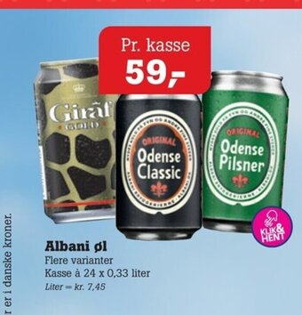 Poetzsch Padborg Albani øl tilbud