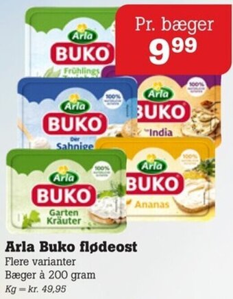 Poetzsch Padborg Arla Buko flødeost tilbud