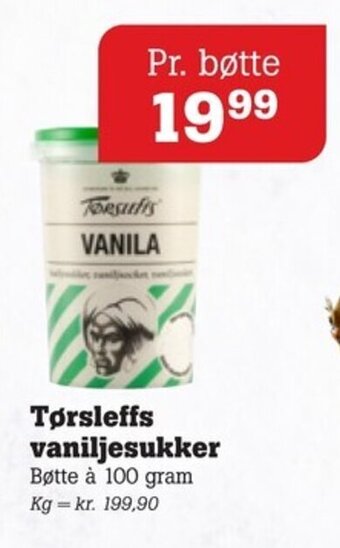 Tørsleffs vaniljesukker