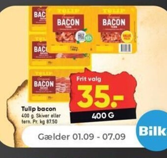 Netto Tulip bacon 400 g tilbud