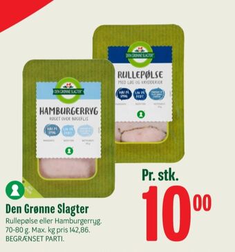 Min Købmand Den grønne slagter rullepølse med løg & krydderier tilbud