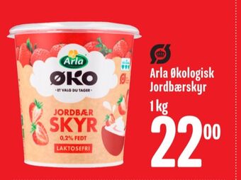 Min Købmand Arla skyr jordbær tilbud