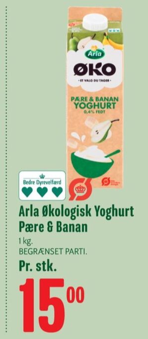 Min Købmand Arla yoghurt pære & banan tilbud