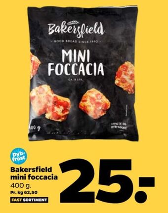 Netto Bakersfield focaccia tilbud