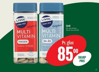 Min Købmand Livol multi vitaminer tilbud