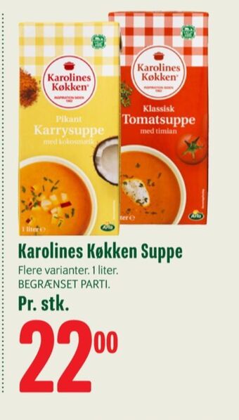 Min Købmand Karolines karrysuppe tilbud