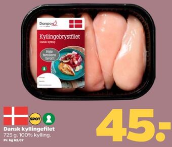 Netto Danpo kyllingebrystfilet tilbud