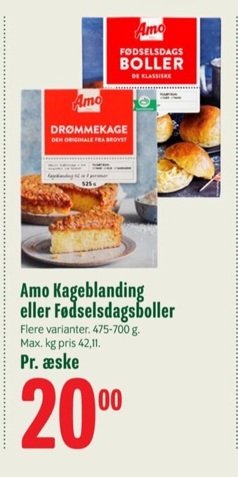 Min Købmand Amo drømmekageblanding tilbud