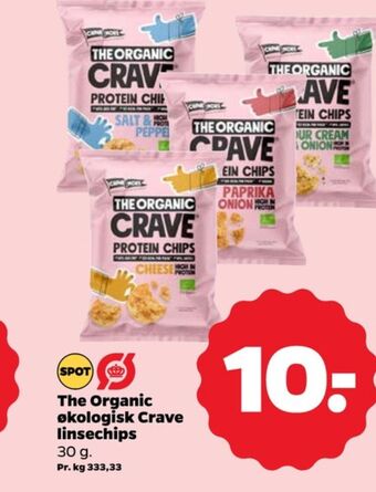 Netto The organic crave snacks tilbud